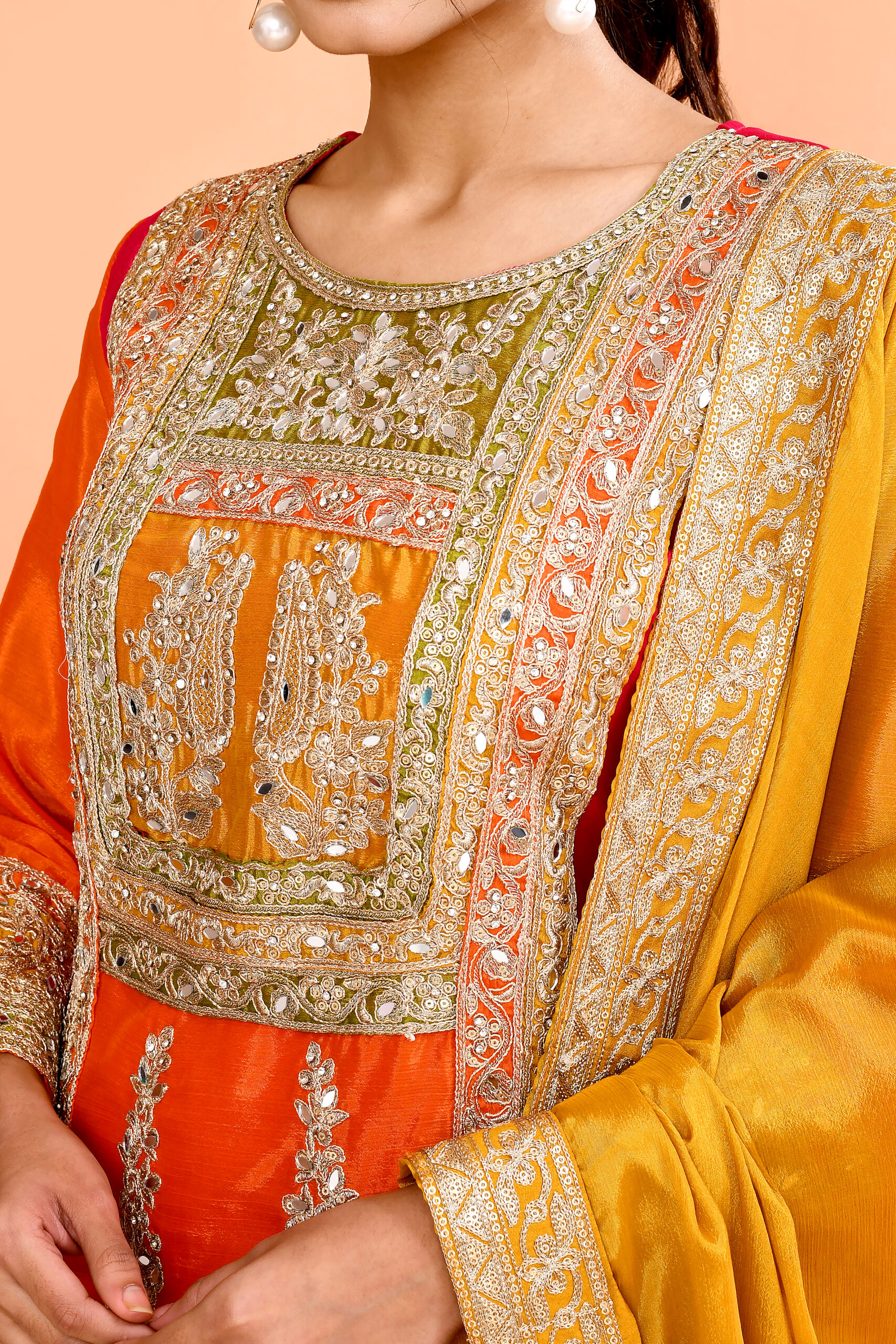 Royal Blue Pre-Stitched Draped Saree - Image 5