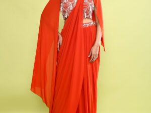 Scarlet Empress Drape Saree