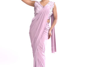 Lavender Mist Drape Saree