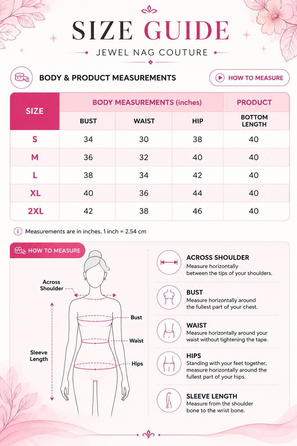 Size Guide Chart